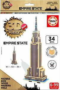 Wooden 3D Puzzle Empire State Building