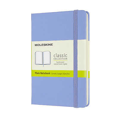 Notebook Plain Hard Hydrangea A6 Blue