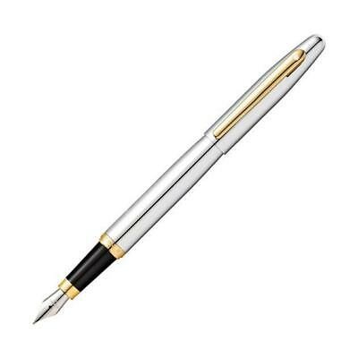 Sheaffer Vrm Chrome With Gold Fountain Pen