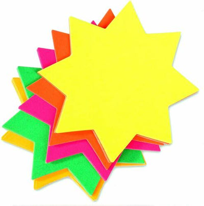 Fluorescent 2.5" Flash Stars