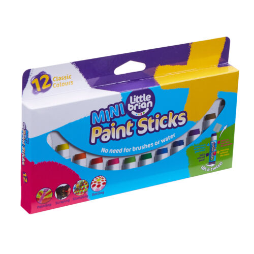 Little Brian Paint Sticks Mini Assorted X12 Mess Free Colours 