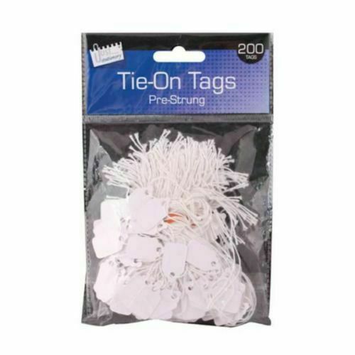 Tag With String 14X20Mm Pkt X200