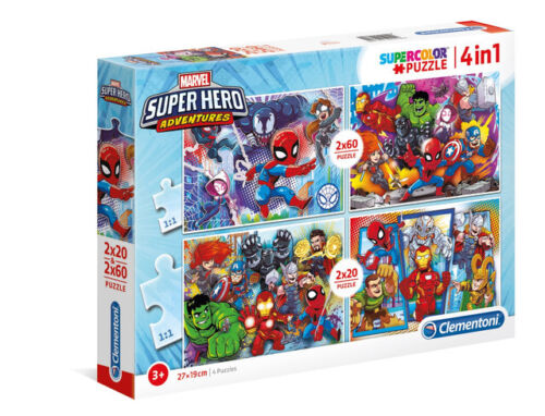 Puzzle - Marvel Superhero 2X20Pcs & 2X60Pcs