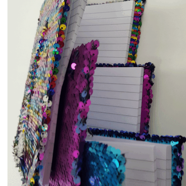 Glitter Sequins Reverse Colour Changing Notebook A5