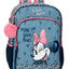 Backpack 3 Zip Minnie Mouse Rain Bows