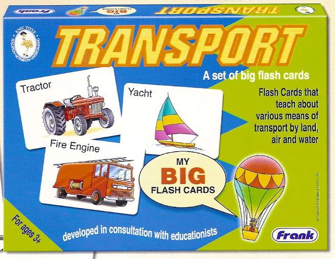 Transport Big Flash Cards