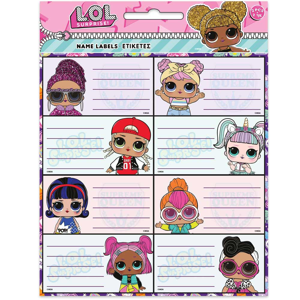 Lol School Lables X16Pcs – Eduline Malta