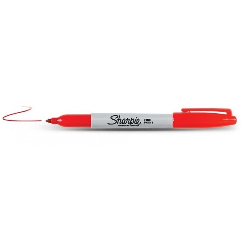 Sharpie Permanent Marker Fine Point Red