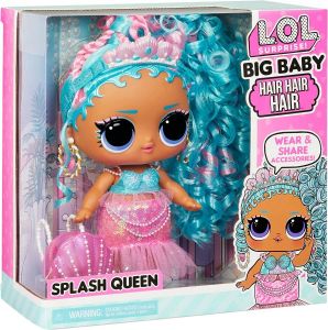 Lol Surprise - Big Baby Hair Hair Hair Doll - Splash Queen