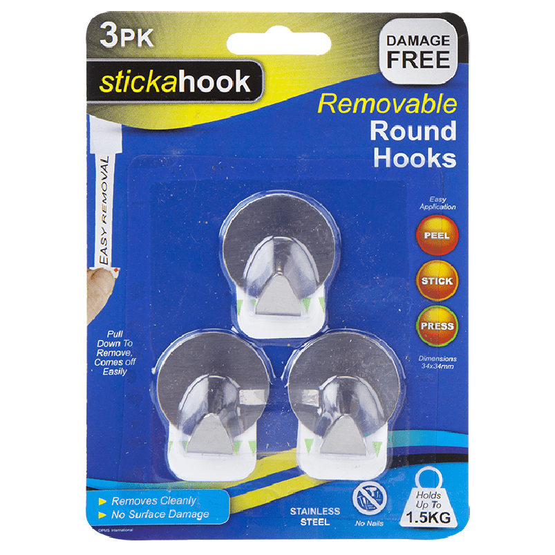 Removable Round Hooks