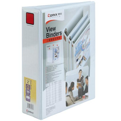 White Clear View File 4 Ring 1.5" 400 Sheets