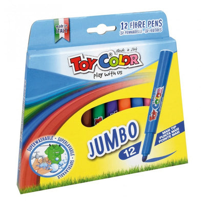Toycolor Jumbo Fiber Pens X12