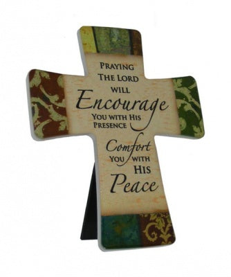 God Is Just A Prayer Away - Porcelain Cross